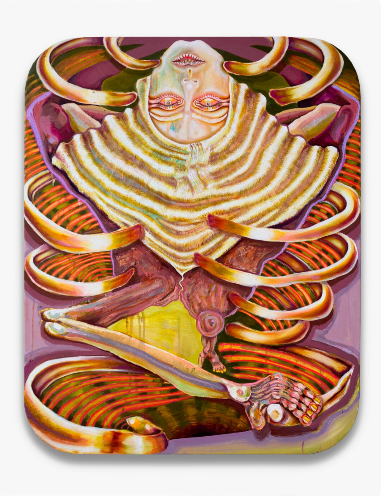 La llaga parpadea, 2021, Oil on Canvas, 100 x 78 cm