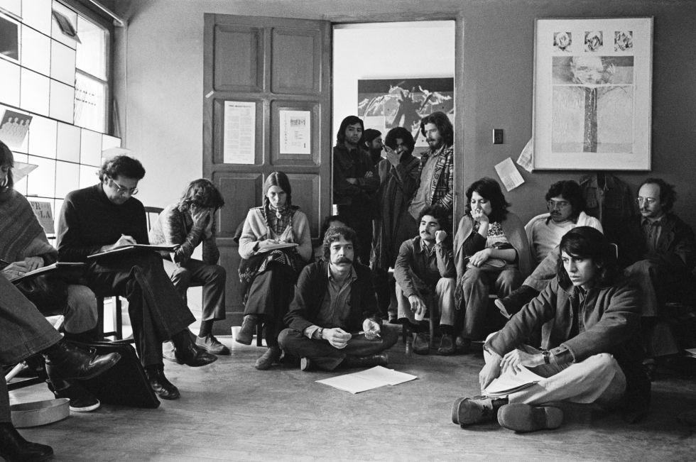 Reunión del Frente Mexicano de Grupos Trabajadores de la Cultura, (ca. 1979)