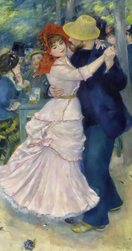Pierre-Auguste Renoir, Dance at Bougival, 1883, vía The Museum of Fine Arts, Boston